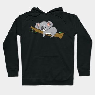 Koala - on tree, sleeping Hoodie